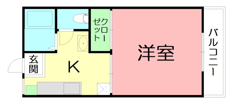 第２オレンジハイツ 206号室 間取り