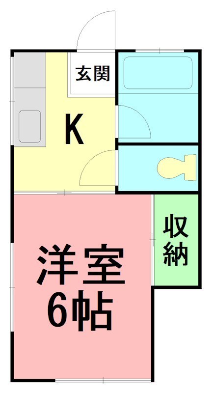 J・Tアパート 205号室 間取り