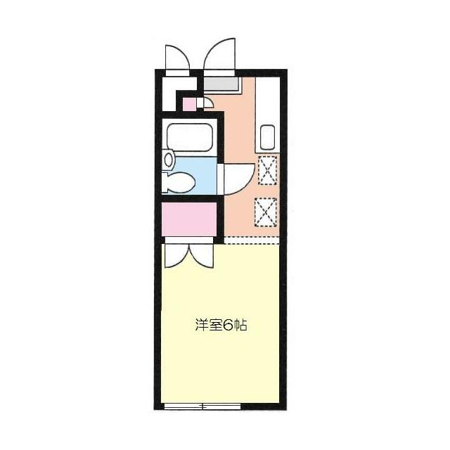 湘南パシフィックハイツ 106号室 間取り
