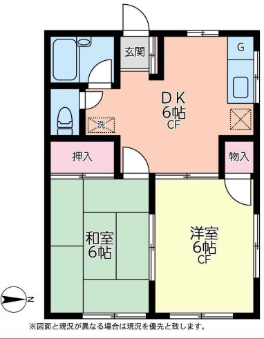 ＧＭハイツ東戸塚　第２ 202号室 間取り