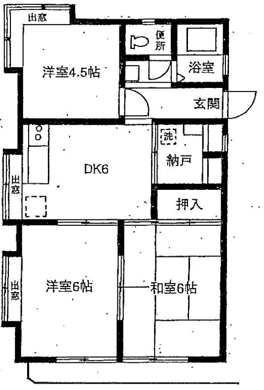 小山コーポ 303号室 間取り