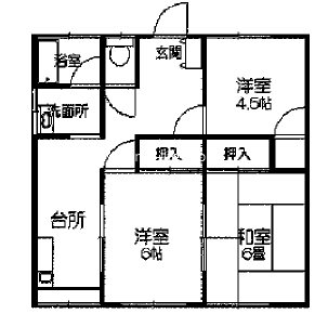 250-0115 3号室 間取り