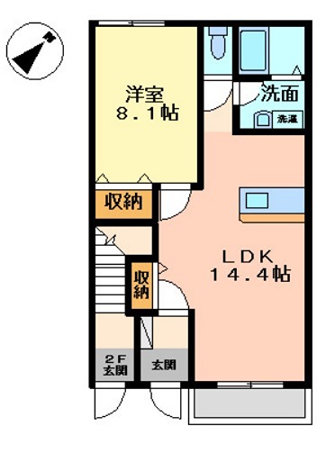 セレーノ藤澤 102号室 間取り