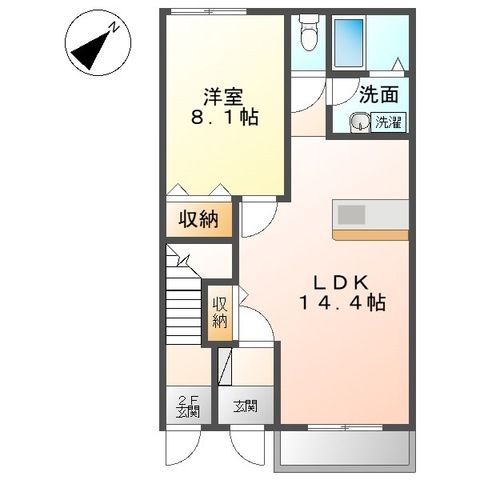 セレーノ藤澤 102号室 間取り