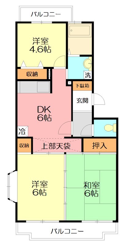 ビューハイツ 0306号室 間取り