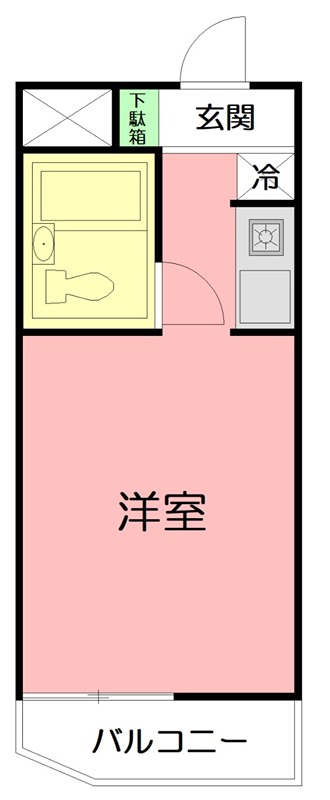 ポケットハイツ本厚木 207号室 間取り