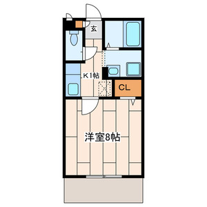 メルベーユ鵠沼 101号室 間取り