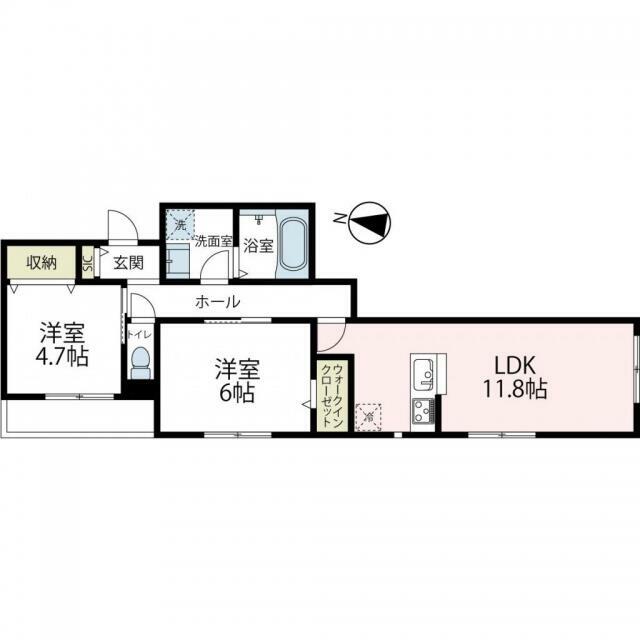 仮称ユアメゾン長谷 203号室 間取り