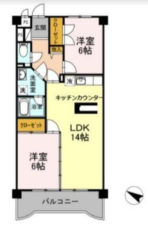 マンションビスタリカ 502号室 間取り