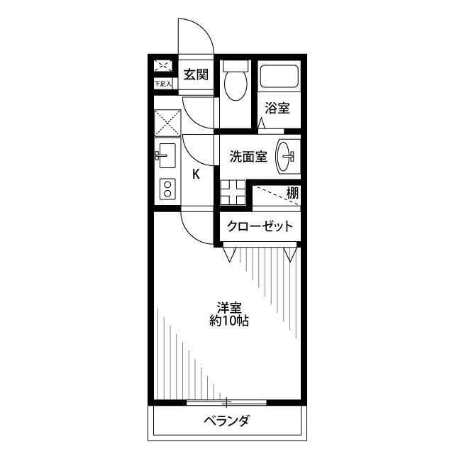 アムール　本郷台 102号室 間取り