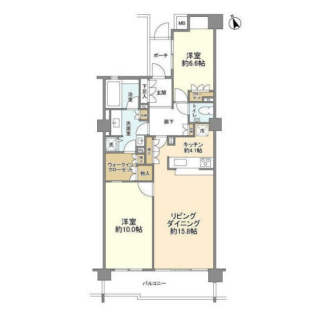 グランドメゾン鵠沼橘 208号室 間取り