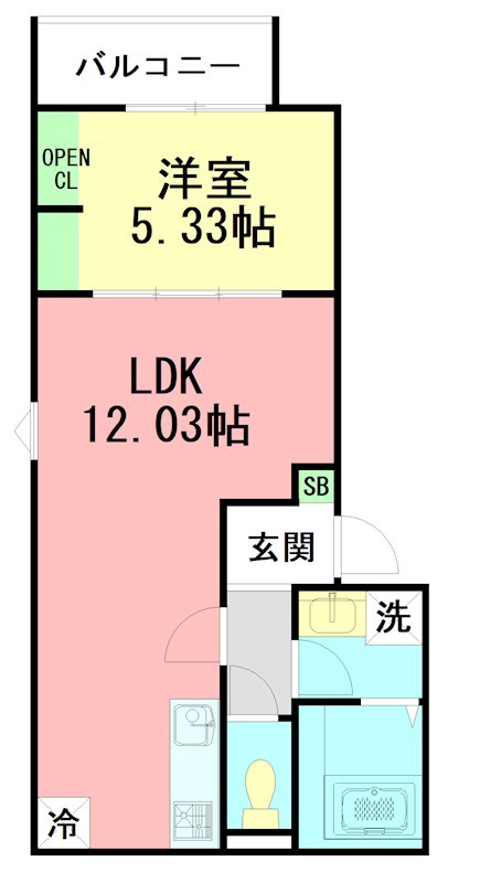 GRADUS藤沢 302号室 間取り