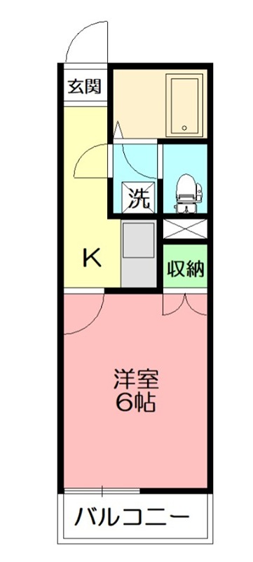 ガイア春日町 203号室 間取り