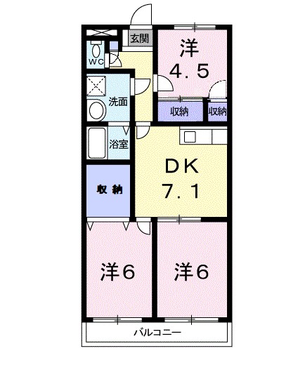 湘南第二ホーワマンション 202号室 間取り