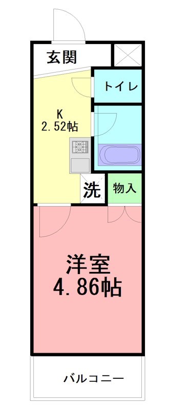 コマキビル 202号室 間取り