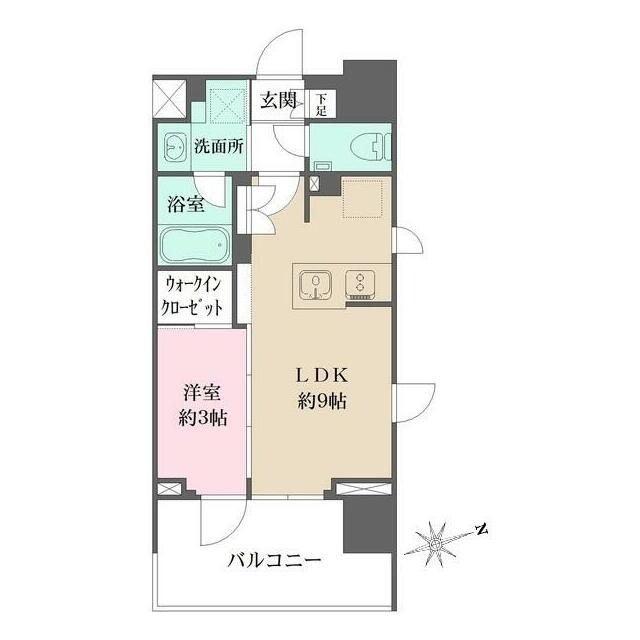 グレーシアフィット藤沢鵠沼 703号室 間取り