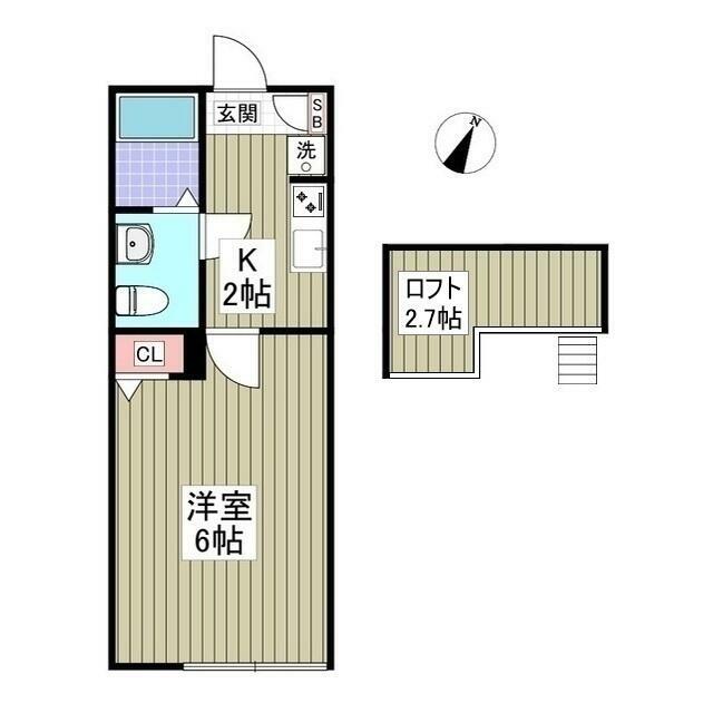 ＨＡＬＥ伊勢原 303号室 間取り