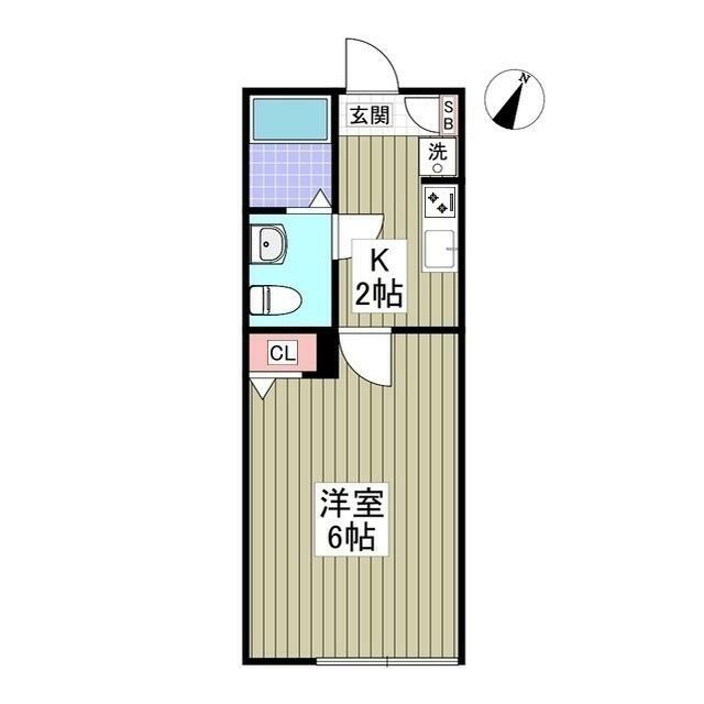 ＨＡＬＥ伊勢原 203号室 間取り