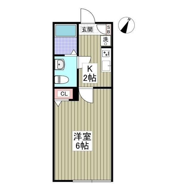 ＨＡＬＥ伊勢原 103号室 間取り