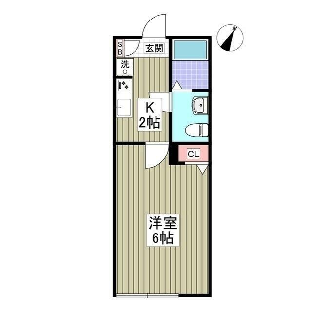 ＨＡＬＥ伊勢原 202号室 間取り