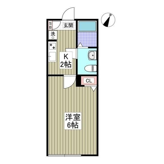 HALE伊勢原 102号室 間取り