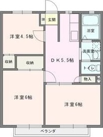 宮ノ前ハイツ 201号室 間取り