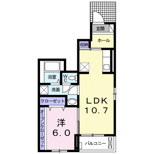 ラ　エテルノ　ステラ 101号室 間取り