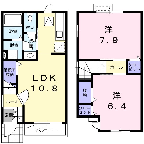 ヴィラ　ウィングスⅠ 101号室 間取り