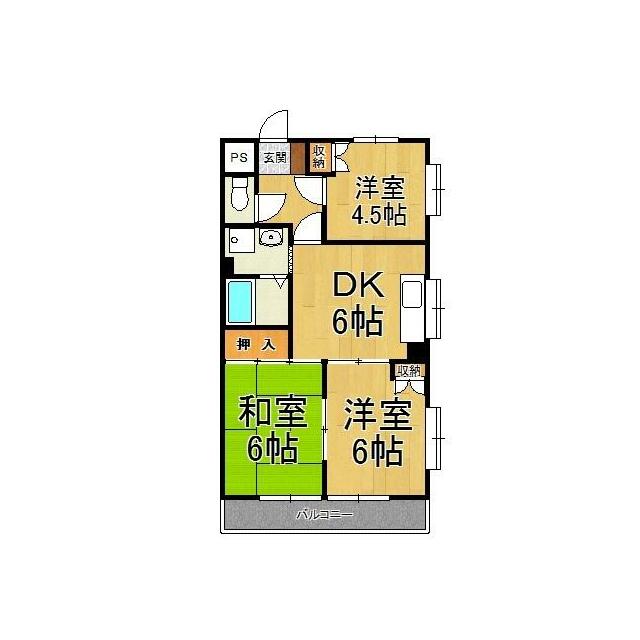 サンバレー飯島 303号室 間取り