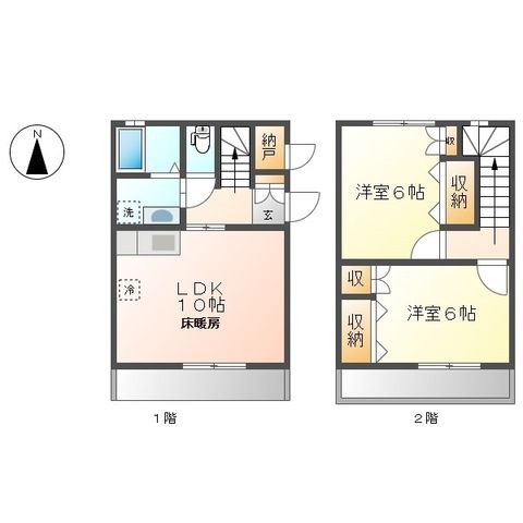 パシフィックテラス 101号室 間取り