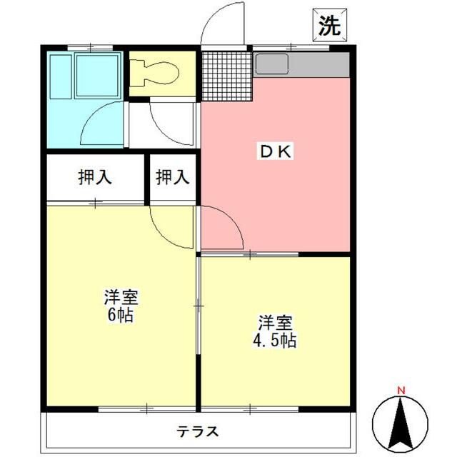 202号室 間取り