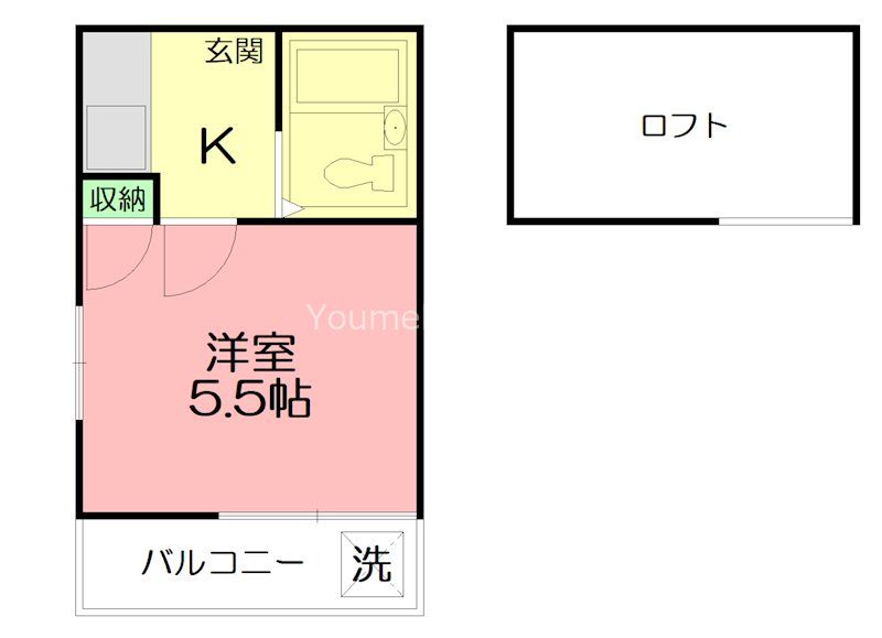 サンパレス本厚木 202号室 間取り