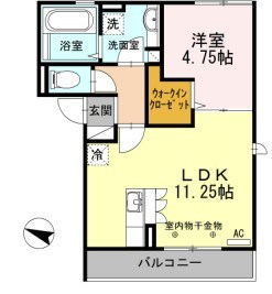 エムハウス 202号室 間取り