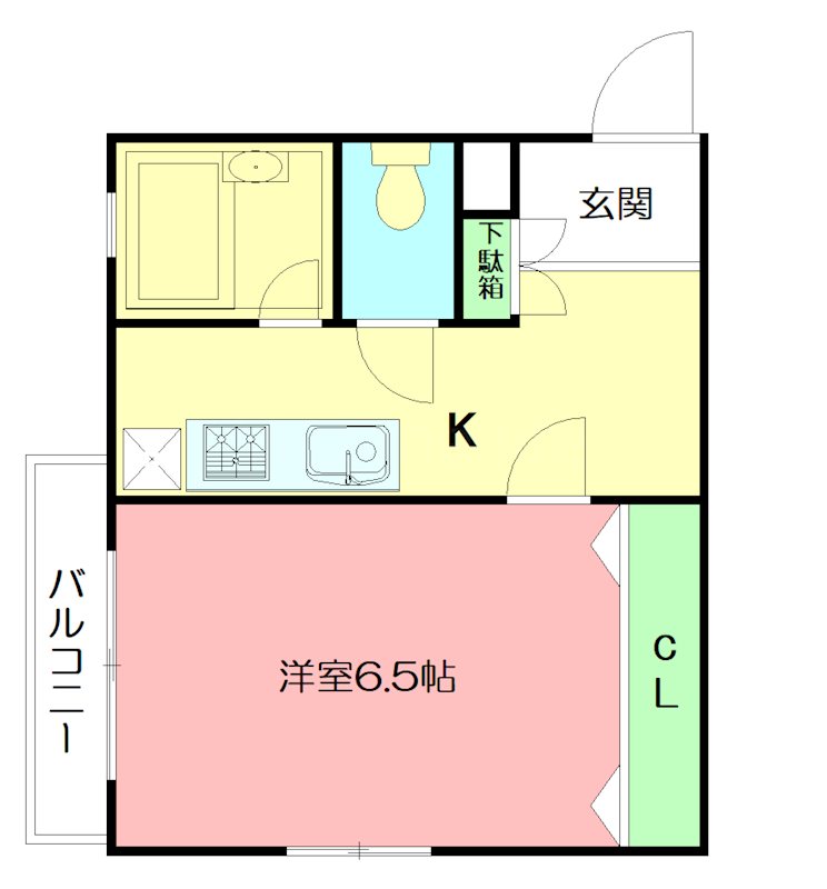 プロミネンス 201号室 間取り