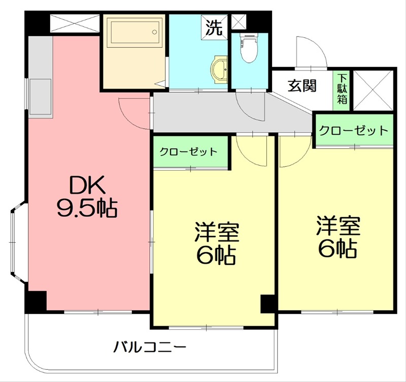ハイウインドK.I. 201号室 間取り
