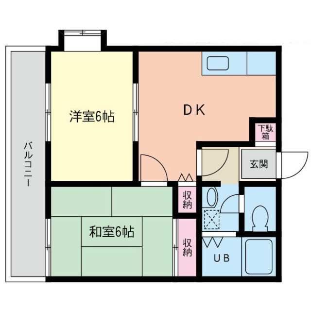 コスモＡｏｉ上和田 205号室 間取り