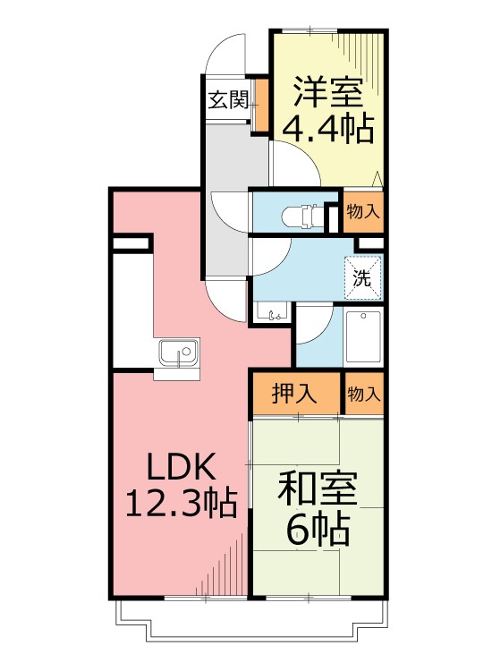 ヒルズ南戸塚3 3-205号室 間取り