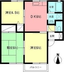 フラワーハイツ 202号室 間取り