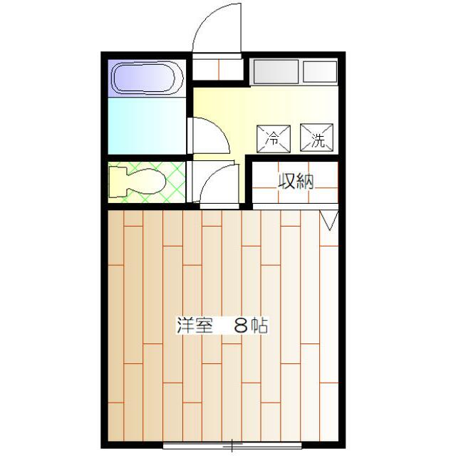 シャロムⅠ 105号室 間取り