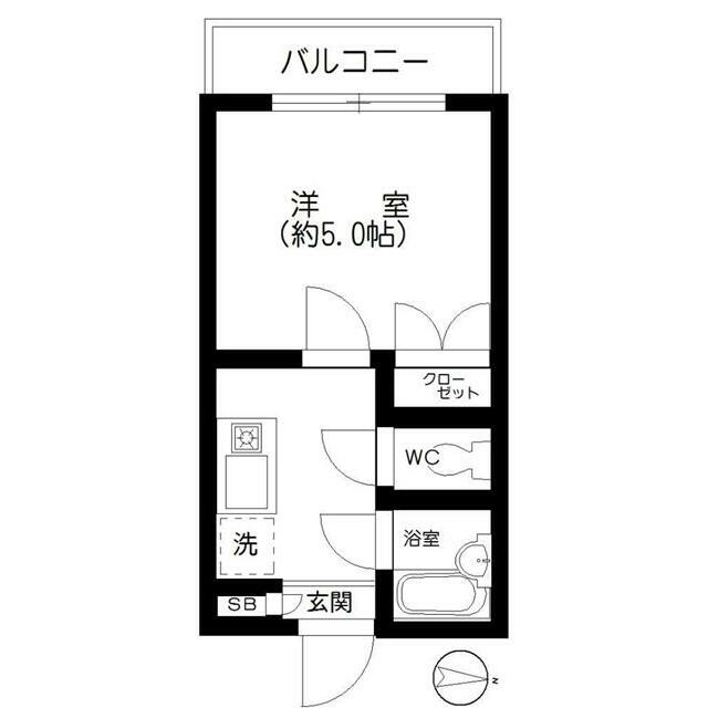 クレイドル戸塚 401号室 間取り
