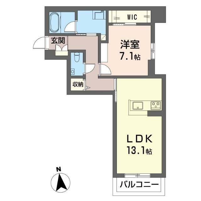 フォンテーヌ　べレオ 101号室 間取り