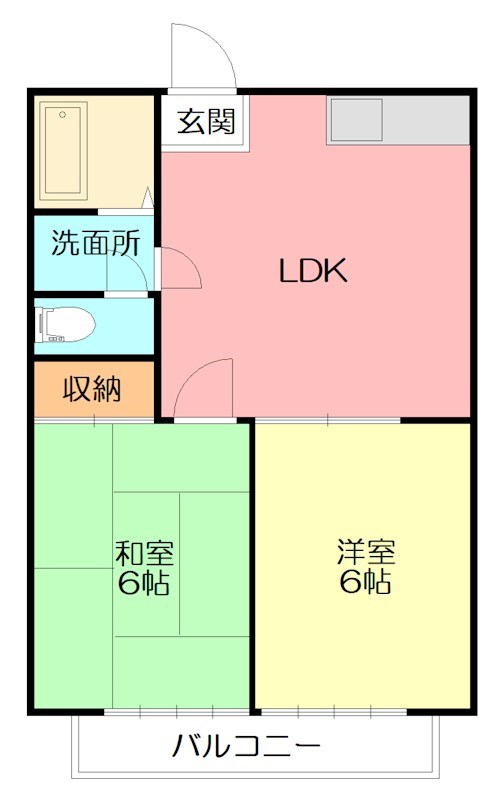 パークハイツ湘南台Ⅰ 202号室 間取り