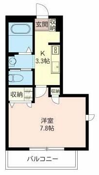 Ｃａｓａ　Ｖｅｅｌｅ 201号室 間取り