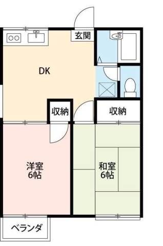 ファミーユ纒 202号室 間取り