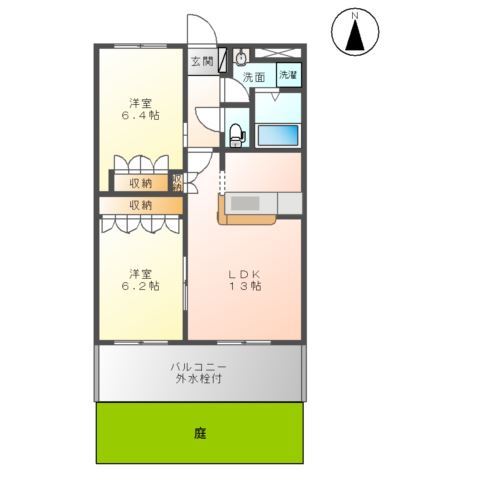 サンシャイン.Ａ.江藤 間取り