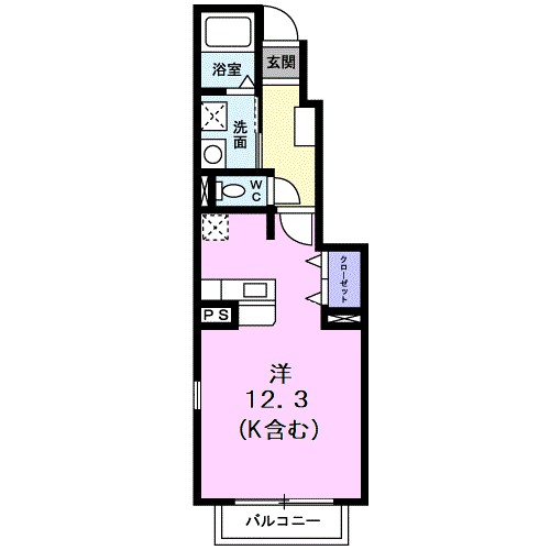エターナル 104号室 間取り