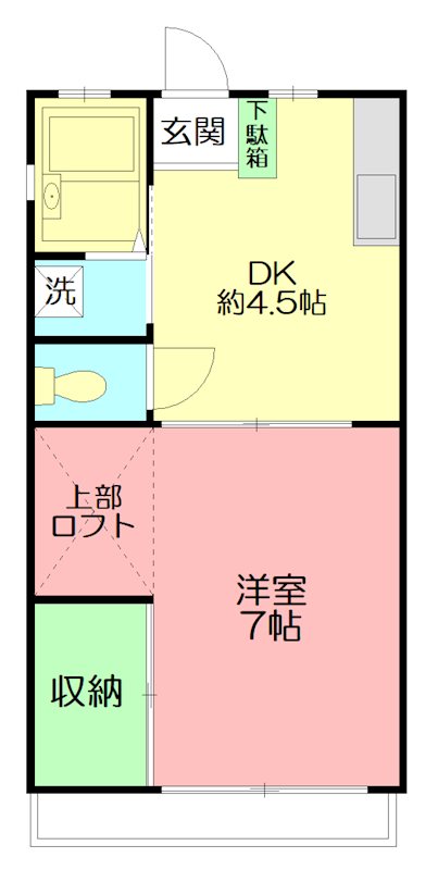 チェリーハイツB 202号室 間取り