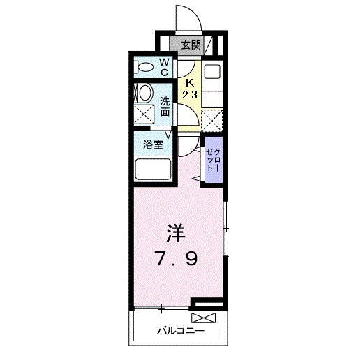 クリエンテⅥ 301号室 間取り