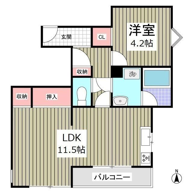 鎌倉ピュアハイム 103号室 間取り
