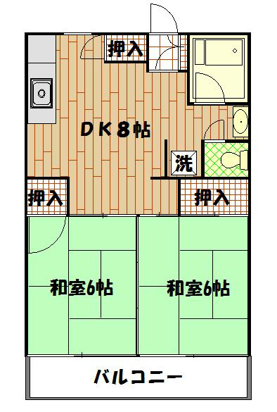 マキシス　イシダ 301号室 間取り